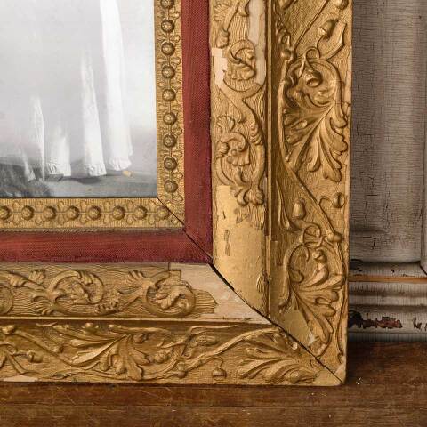 #50258 Long Haired Ladies Picture in Ornate Frame image 3