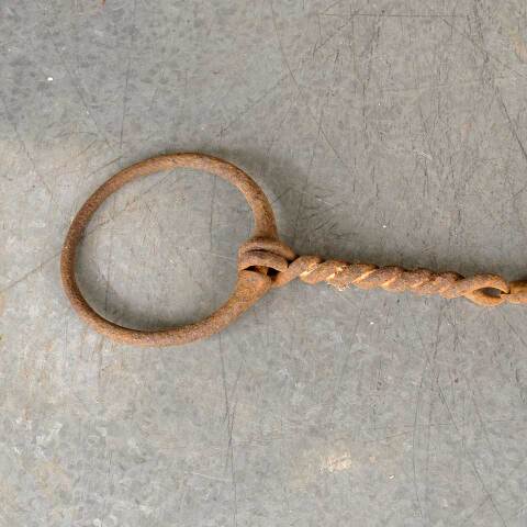 #50295 Antique Wrought Iron Horse Snaffle Bit image 2