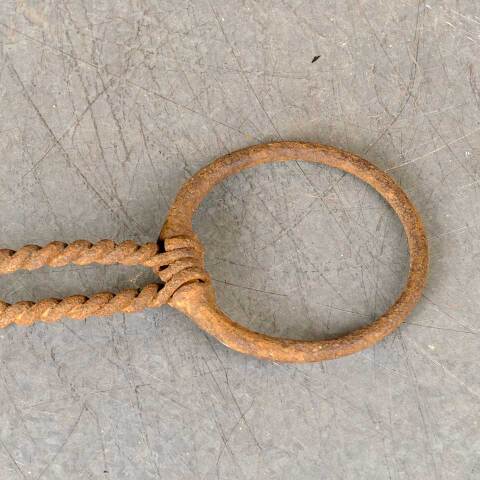 #50296 Antique Wrought Iron Horse Snaffle Bit image 3