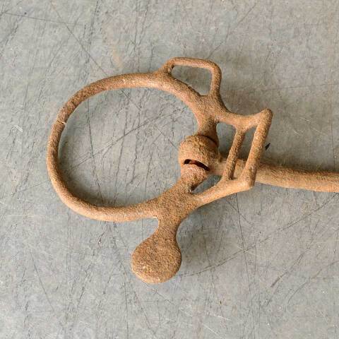 #50300 Antique Wrought Iron Horse Snaffle Bit image 3