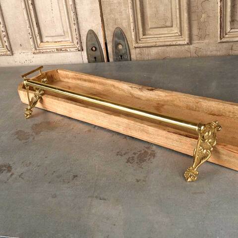 #50306 24" Salvaged Vintage Gatgco Brass Towel Bar image 3