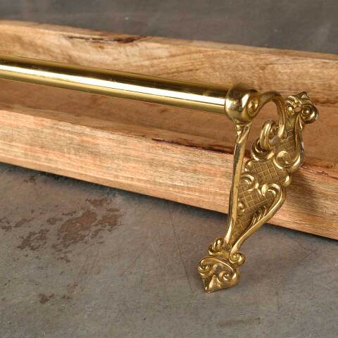 #50306 24" Salvaged Vintage Gatgco Brass Towel Bar image 4