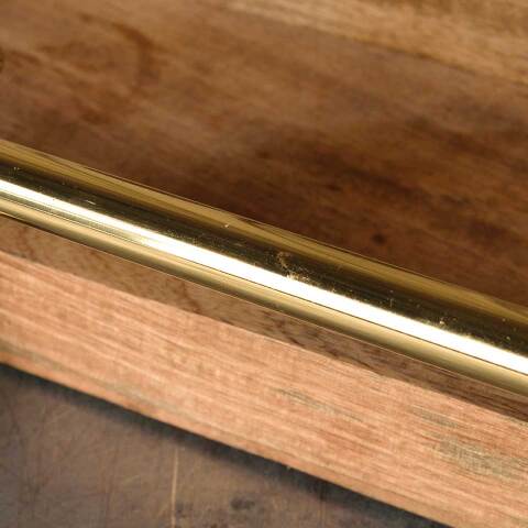 #50306 24" Salvaged Vintage Gatgco Brass Towel Bar image 5