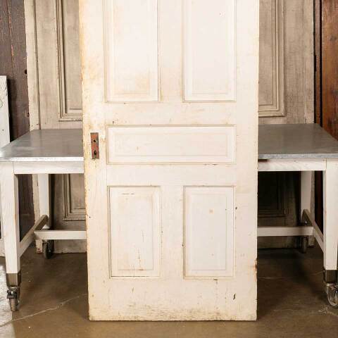 #50341 34x84 Antique 5 Panel Pine Interior Door image 7