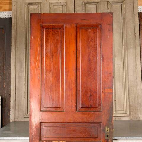 #50341 34x84 Antique 5 Panel Pine Interior Door image 2