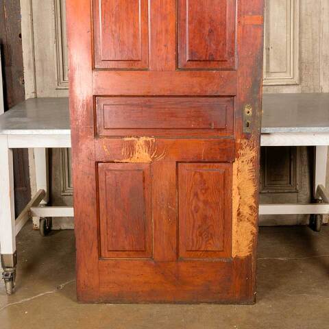 #50341 34x84 Antique 5 Panel Pine Interior Door image 3