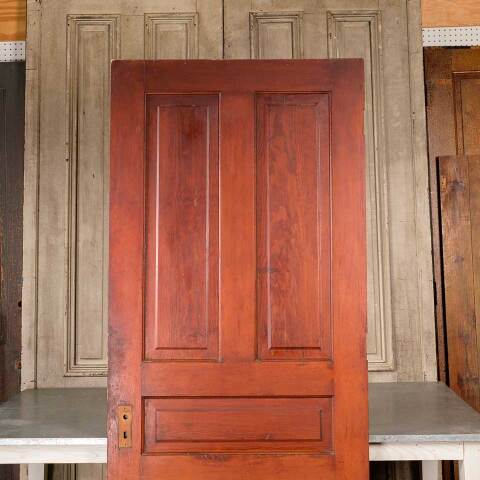 #50347 34x83 Antique 5 Panel Pine Interior Door image 5