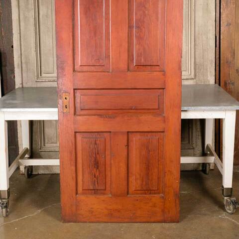 #50347 34x83 Antique 5 Panel Pine Interior Door image 6