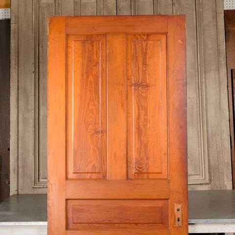 #50347 34x83 Antique 5 Panel Pine Interior Door image 2