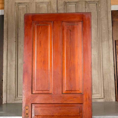 #50348 34x84 Antique 5 Panel Pine Interior Door image 6