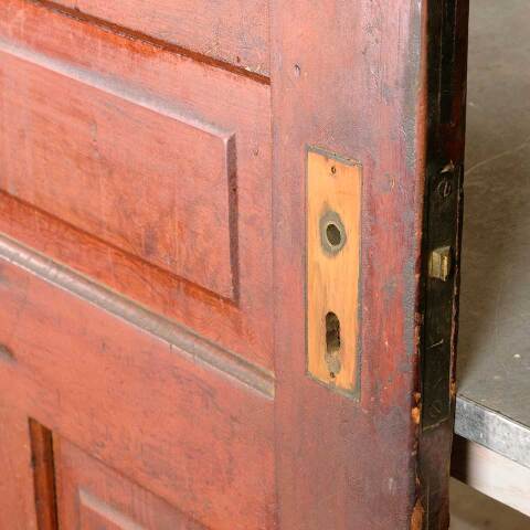 #50348 34x84 Antique 5 Panel Pine Interior Door image 4