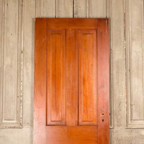 #50350 28x76 Antique 4 Panel Pine Interior Door image 2