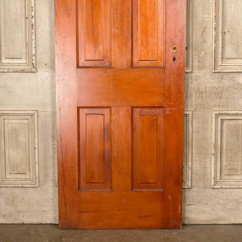 #50350 28x76 Antique 4 Panel Pine Interior Door image 3