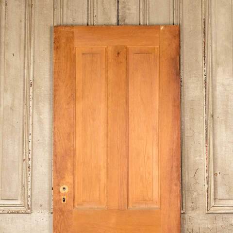#50352 28x77 Antique 4 Panel Pine Interior Door image 5