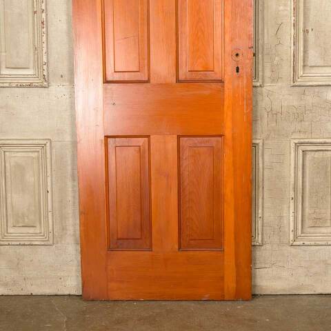 #50354 28x76 Antique 4 Panel Pine Interior Door image 3