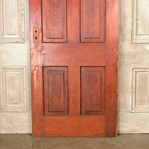 #50361 32x78 Antique 4 Panel Pine Interior Door image 7