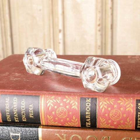 #50376 Vintage Pressed Glass Drawer Pull Handle image 2