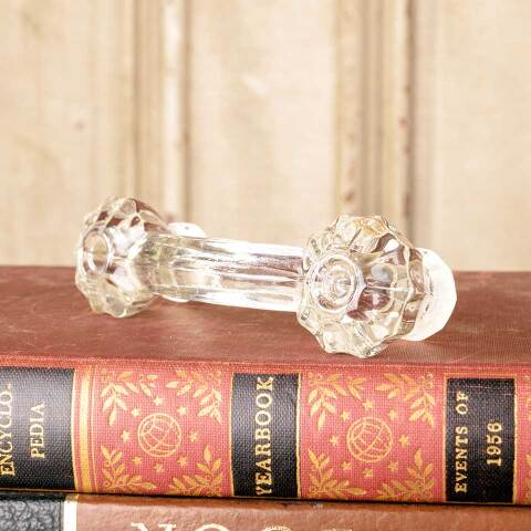 #50377 Vintage Pressed Glass Drawer Pull Handle image 2