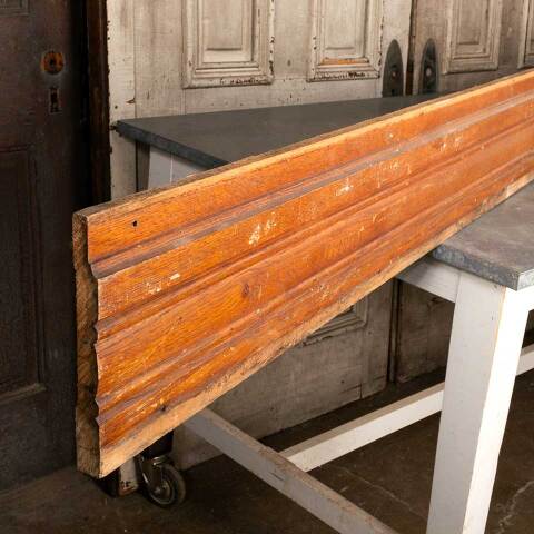 #50379 Salvaged Antique Oak Baseboard Trim image 5