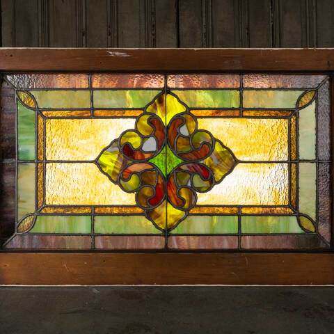 #50399 Salvaged Antique Stained Glass Window image 8