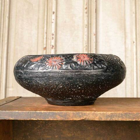 #50402 Japanese Ceramic Bowl with Floral Motif image 4
