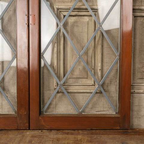 #50408 Antique Leaded Glass Casement Windows image 3