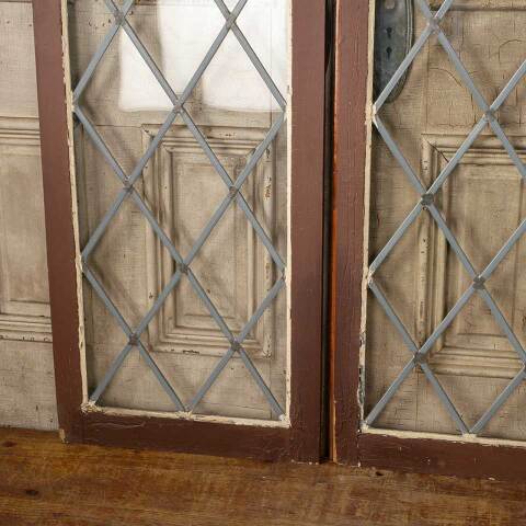 #50408 Antique Leaded Glass Casement Windows image 8