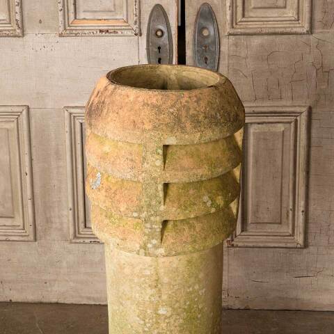 #50490 Salvaged Antique Terra Cotta Chimney Pot image 2