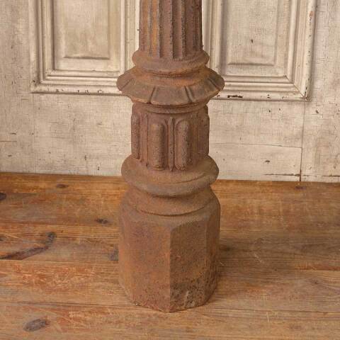 #50533 Salvaged Antique Cast Iron Garden Fence Post image 4