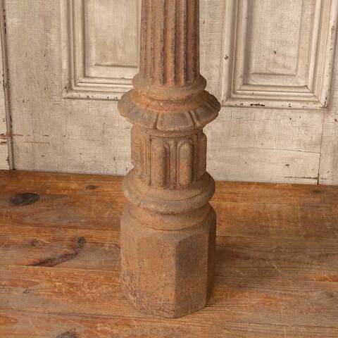 #50533 Salvaged Antique Cast Iron Garden Fence Post image 6