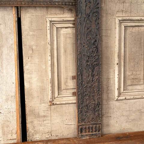 #50536 30x33 Antique Cast Iron Fireplace Surround image 6