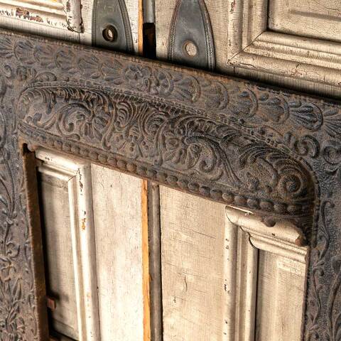 #50536 30x33 Antique Cast Iron Fireplace Surround image 8