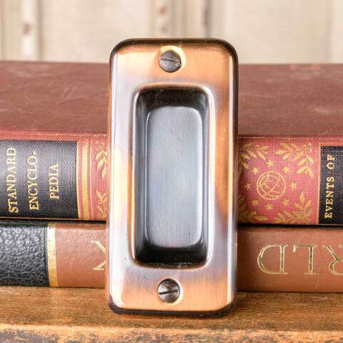 #50558 Antique Japanned Brass Window Sash Lift image 4