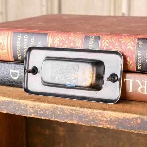 #50558 Antique Japanned Brass Window Sash Lift image 5