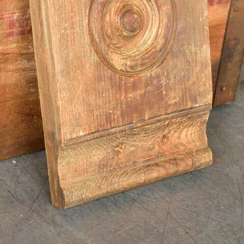#50560 Antique Wood Rosette Interior Trim Block image 6