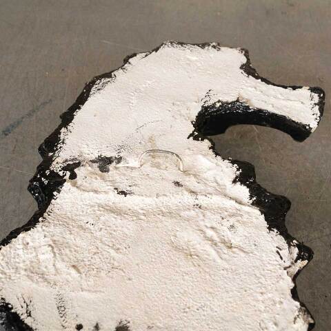 #50585 Vintage Cast Plaster Seahorse Wall Hanging image 6