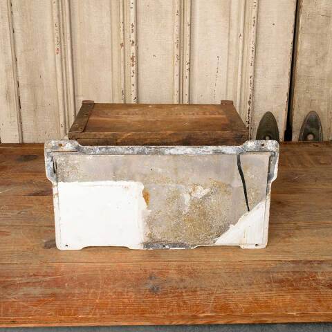 #50602 Salvaged Antique Cast Aluminum Mailbox image 6