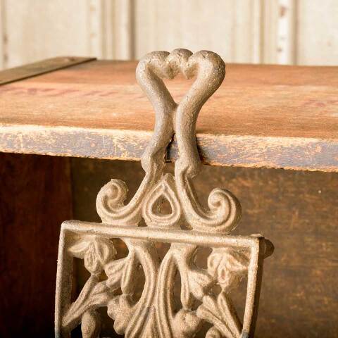 #50607 Antique Cast Brass Sad Iron Trivet image 3