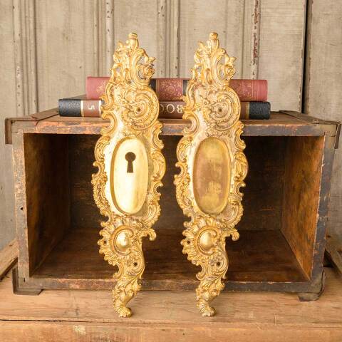 #50609 Antique CHICAGO Pocket Door Pulls image 2