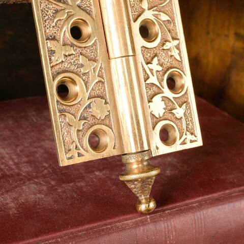 #50614 Ornate Solid Bronze Lift Off Door Hinge image 3