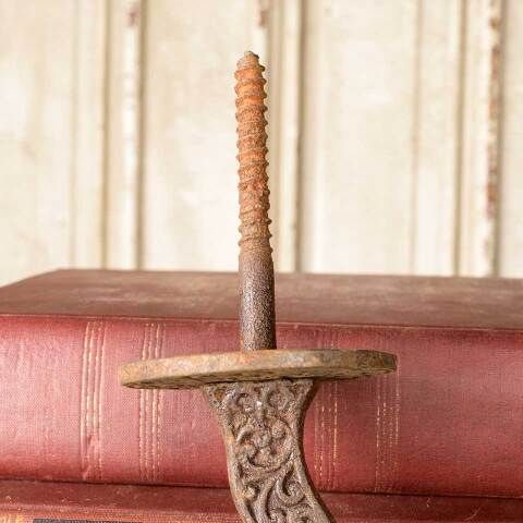 #50644 Antique Ornate Cast Iron Chandelier Hook image 5