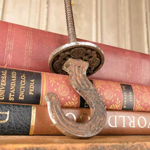 #50647 Antique Ornate Cast Iron Chandelier Hook image 3