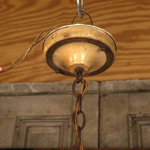 #50652 Antique 2 Bulb Chandelier Light Fixture image 4