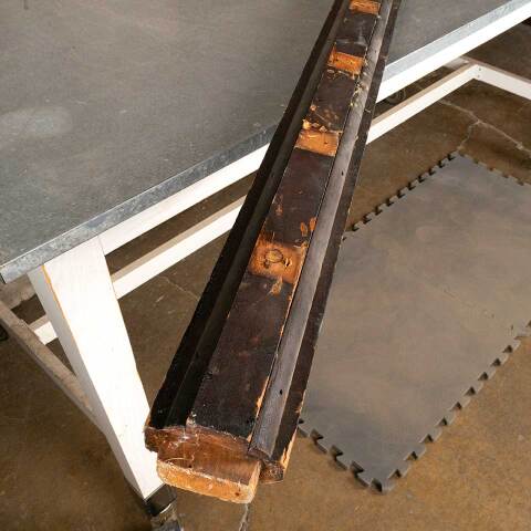 #50738 Salvaged Antique Wood Staircase Handrail image 5