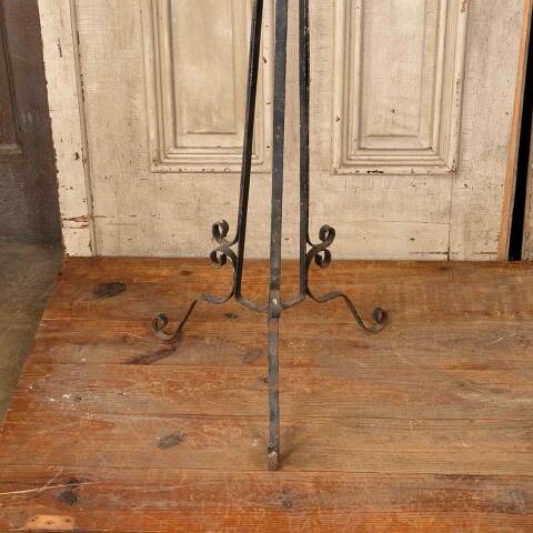 #50744 Vintage Wrought Iron Tripod Plant Stand image 3
