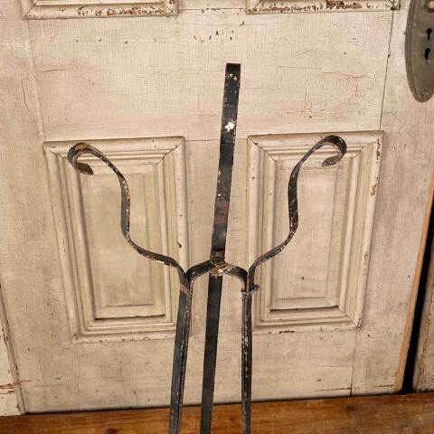 #50744 Vintage Wrought Iron Tripod Plant Stand image 2