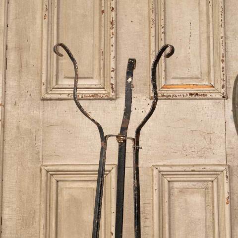 #50744 Vintage Wrought Iron Tripod Plant Stand image 6