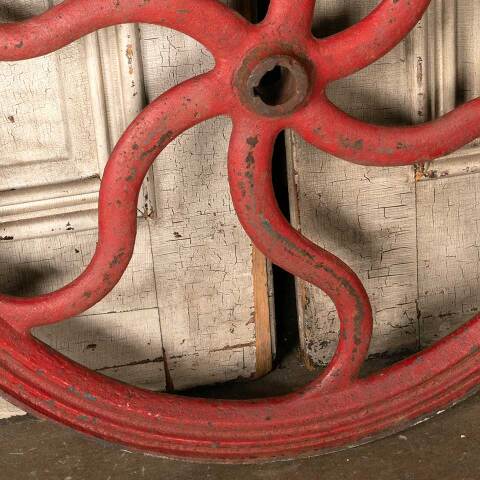 #50764 Antique Cast Iron Belt Wheel image 3