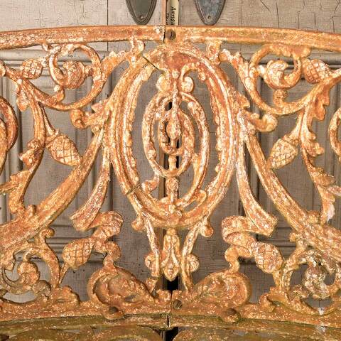 #50772 Vintage Cast Iron Garden Patio Bench image 5