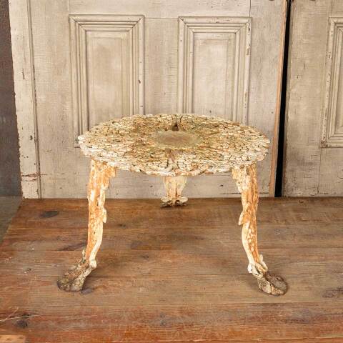 #50774 Vintage Cast Iron Garden Patio Table image 4